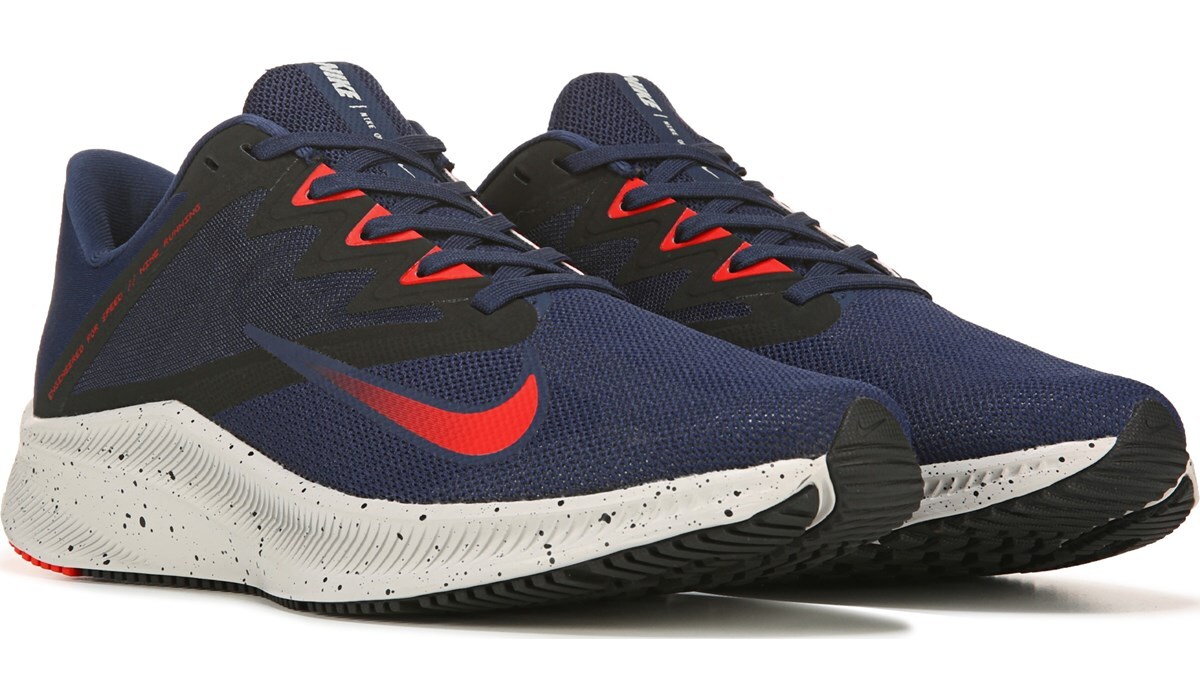 nike men blue quest running shoes