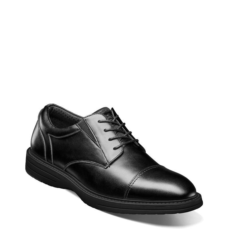 Nunn Bush Men's Gates Medium/Wide Cap Toe Oxford Shoes (Black) - Size 8.5 W