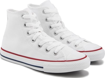 all white high top converse