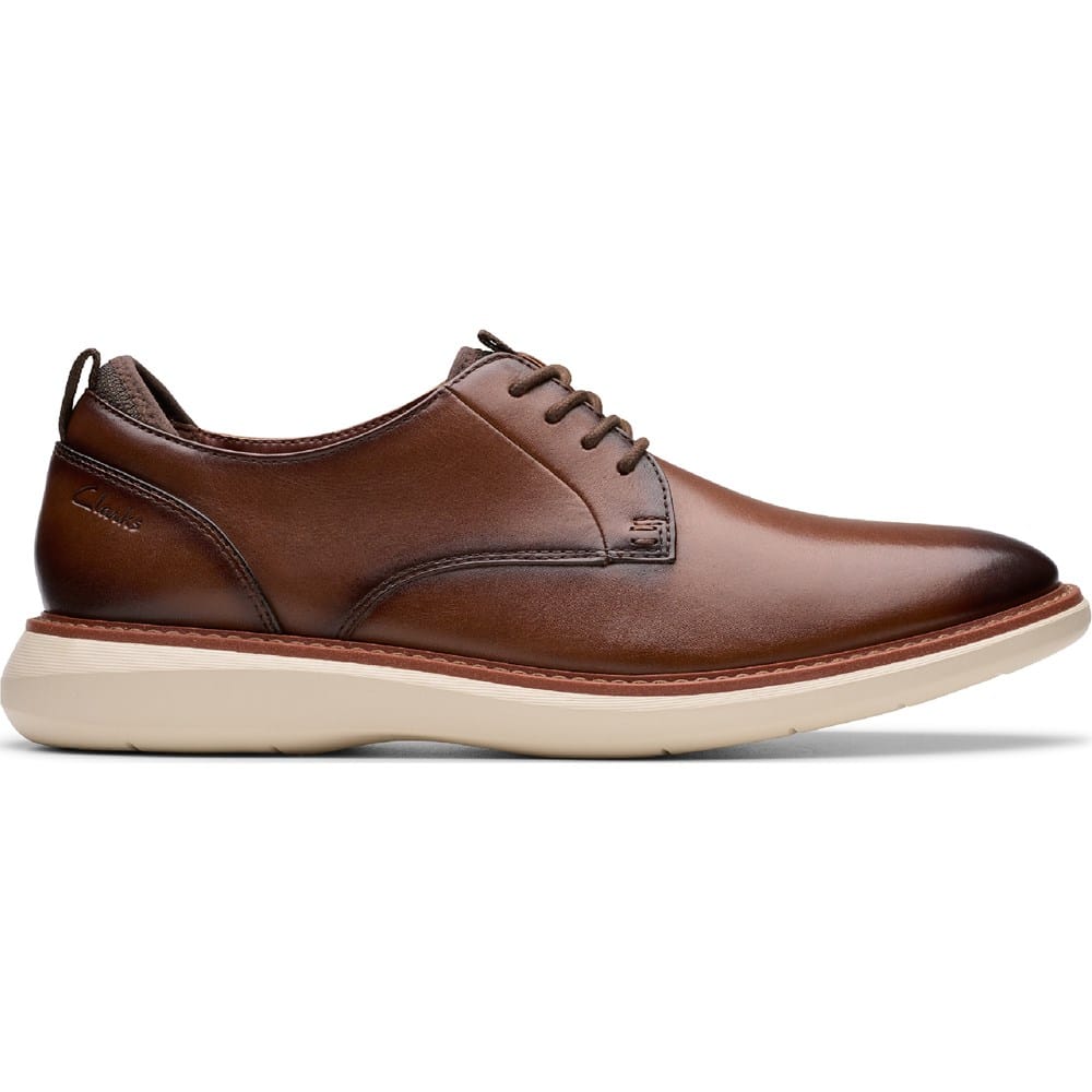 brown dress shoes clarks Clarks - Mens - Un Briley Step Mahogany Leather - 13