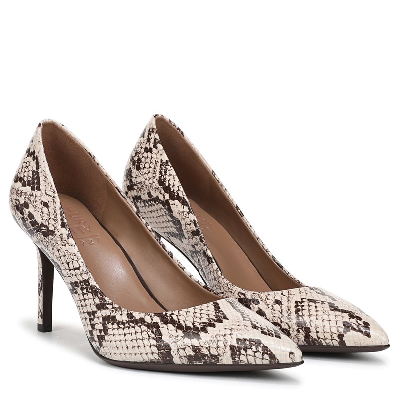 Naturalizer Women's Anna Pump Shoes (Beige Snake Print Leather) - Size 8.0 N