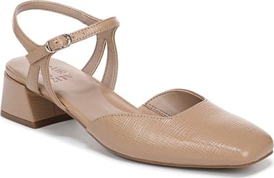 Women's Hattie Strappy Pump - Crème Brûlée Faux Leather