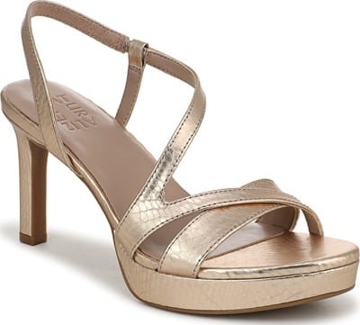 Women's Abby Dress Sandal - Champagne Faux Leather