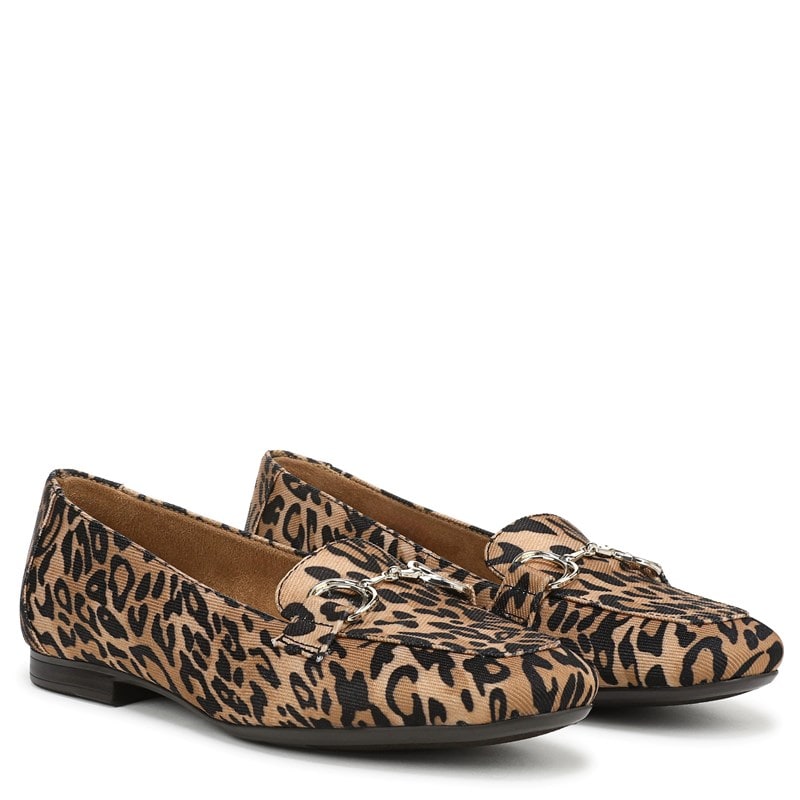 Naturalizer Women's Kamryn Loafer Flat Shoes (Leopard Print Fabric) - Size 7.0 M