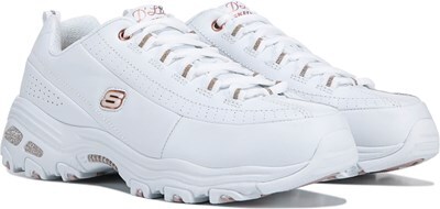 skechers white rose gold
