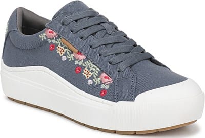 Women's Time Off Sneaker - Oxide Blue Floral Canvas