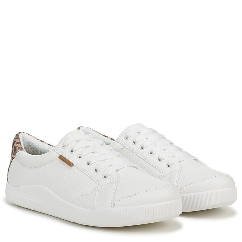 Dr. Scholl's Women's Be Bright Sneakers (White Faux Leather) - Size 10.0 W