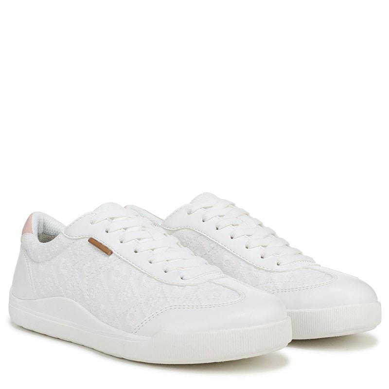 Dr. Scholl's Women's Be True Lace Up Sneakers (White Fabric) - Size 8.0 M