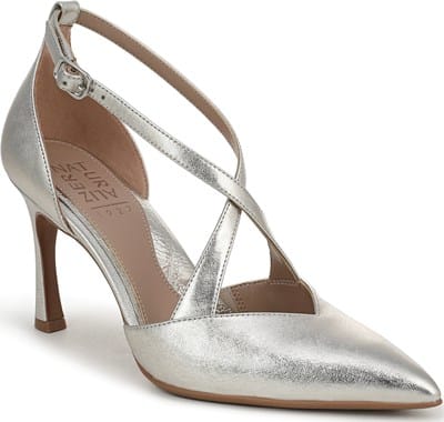 Women's Angelina Dress Sandal - Silver Metallic Leather