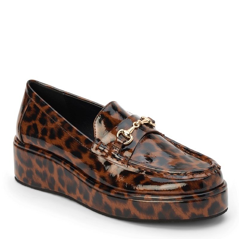 Coconuts Women's Kimbra Platform Wedge Loafers (Brown Leopard) - Size 7.0 M