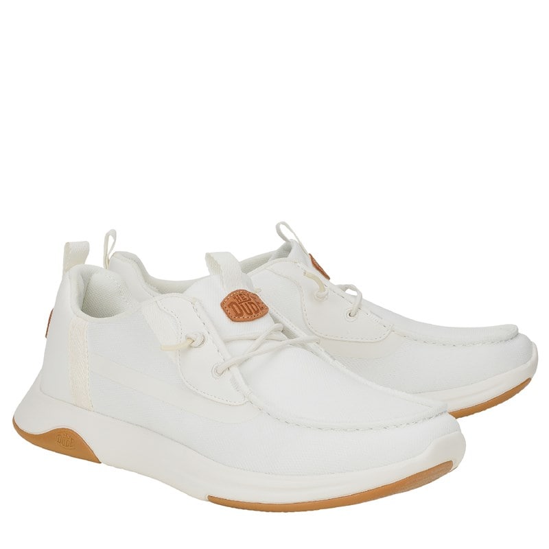 Heydude Men's Wally Drift Mesh Slip On Sneakers (White) - Size 14.0 M