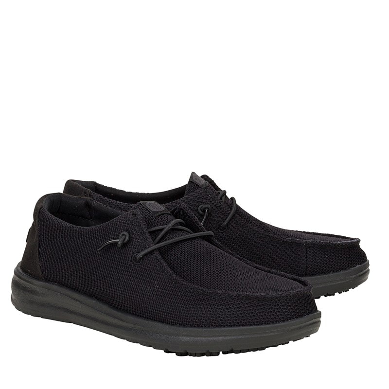 Heydude Women's Wendy Work Ce Wide Slip Resistant Shoes (Black) - Size 5.0 M