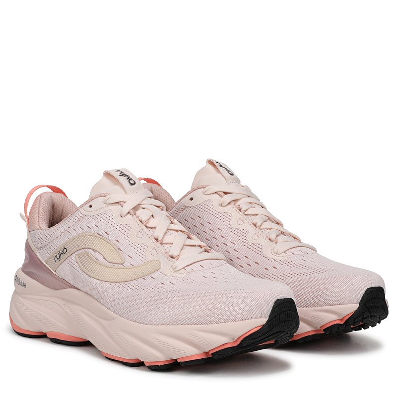 Ryka Women's Distance Lx Running Sneakers (Shell Pink Knit/Mesh) - Size 5.0 M