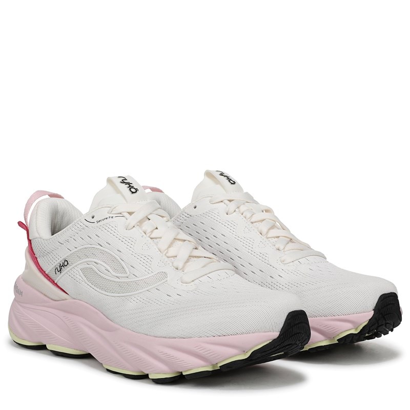 Ryka Women's Distance Lx Running Sneakers (White Alyssum Knit/Mesh) - Size 11.0 M