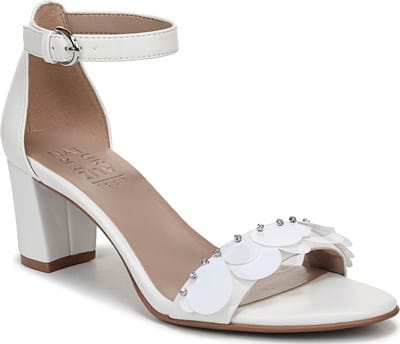 Women's Vera-Glow Dress Sandal - Warm White Faux Leather