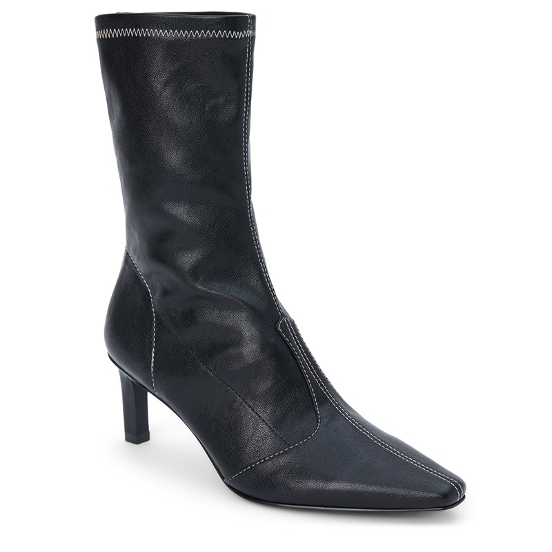 Coconuts Women's Clara Mid Heel Sock Boots (Black) - Size 10.0 M