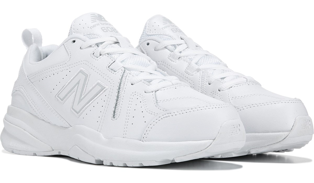 new balance mens white walking shoes