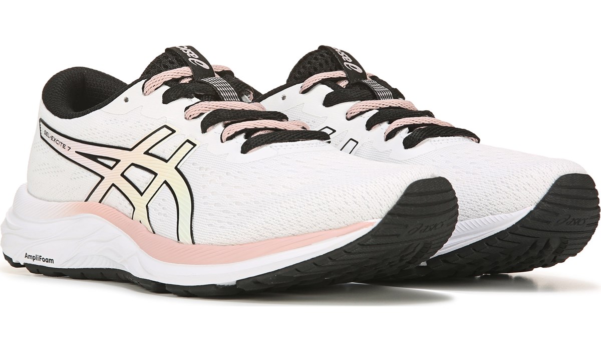 asics white womens running shoes