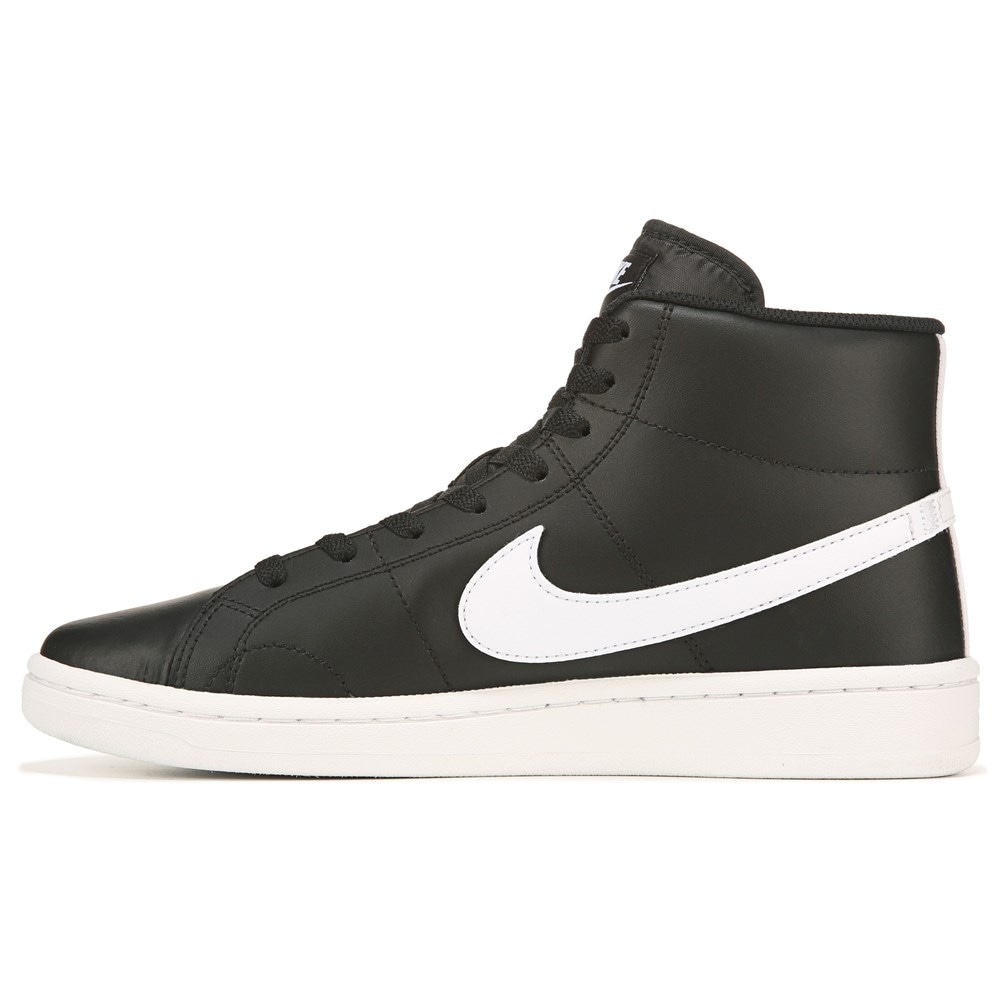 Nike high tops mens black and white sale