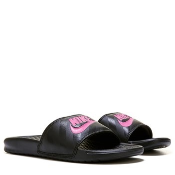 nike benassi black pink