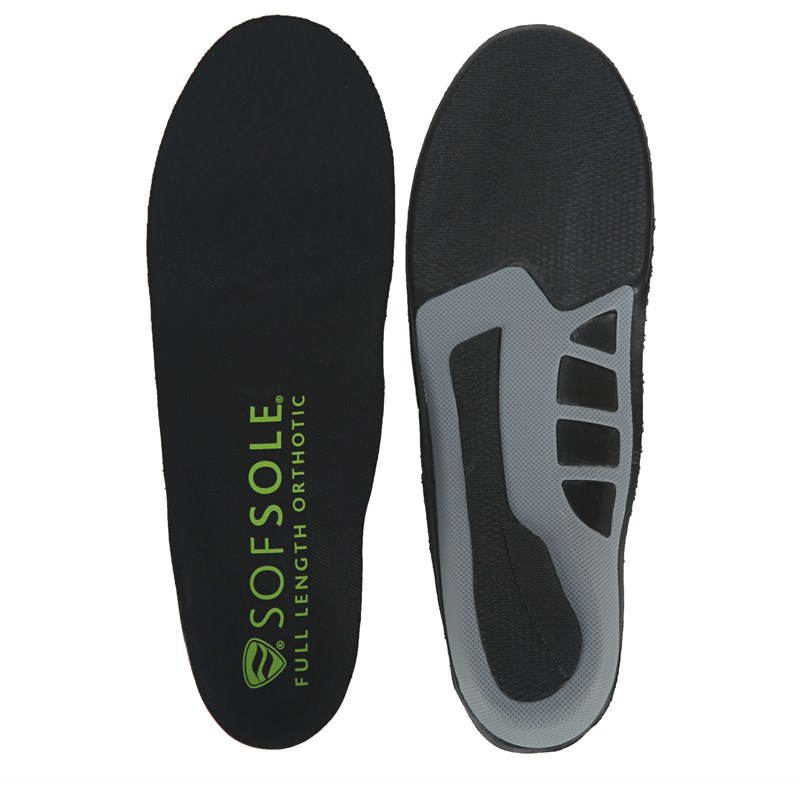 Sof Sole Men's Full Length Orthotic Insole Size 9-10.5 Shoes (Black) - Size 0.0 OT