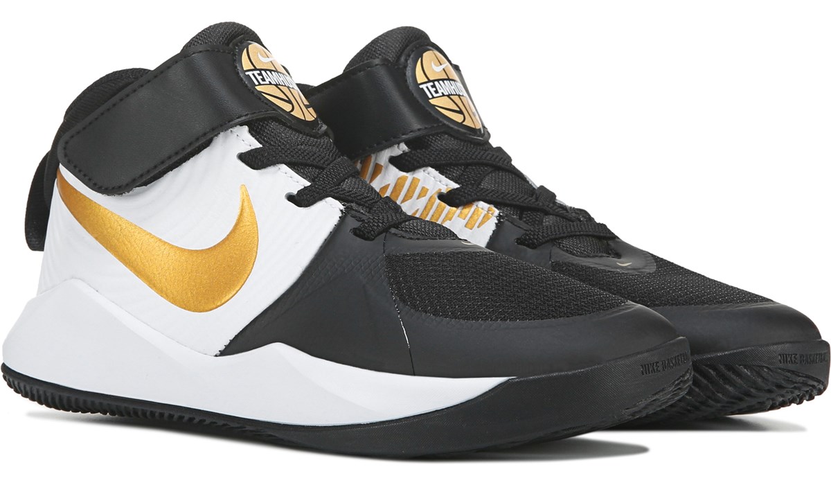 kids black basketball shoes