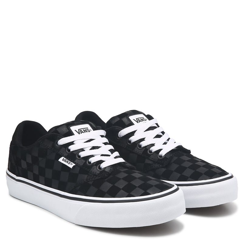 Vans Men's Atwood Deluxe Ultra Cush Low Top Sneakers (Black/Grey) - Size 12.0 M