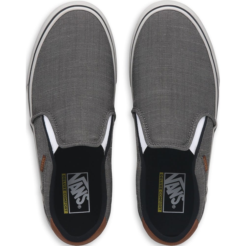 Vans Men's Asher Deluxe Slip On Skate Shoe | Famous Footwear