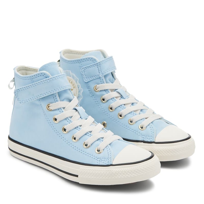 Converse Kids' Chuck Taylor All Star 1v High Top Sneaker Little Kid Shoes (Clear Skies/White) - Size 1.5 M