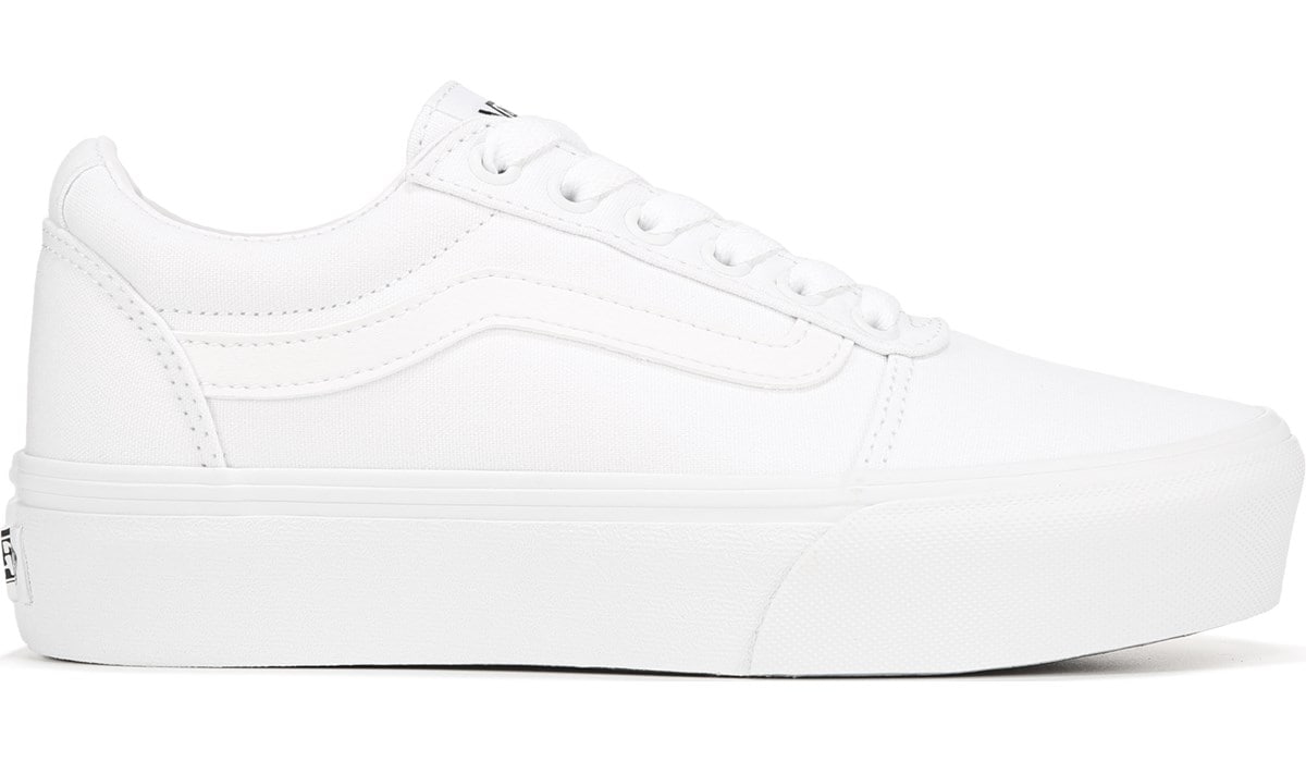 all white vans platform
