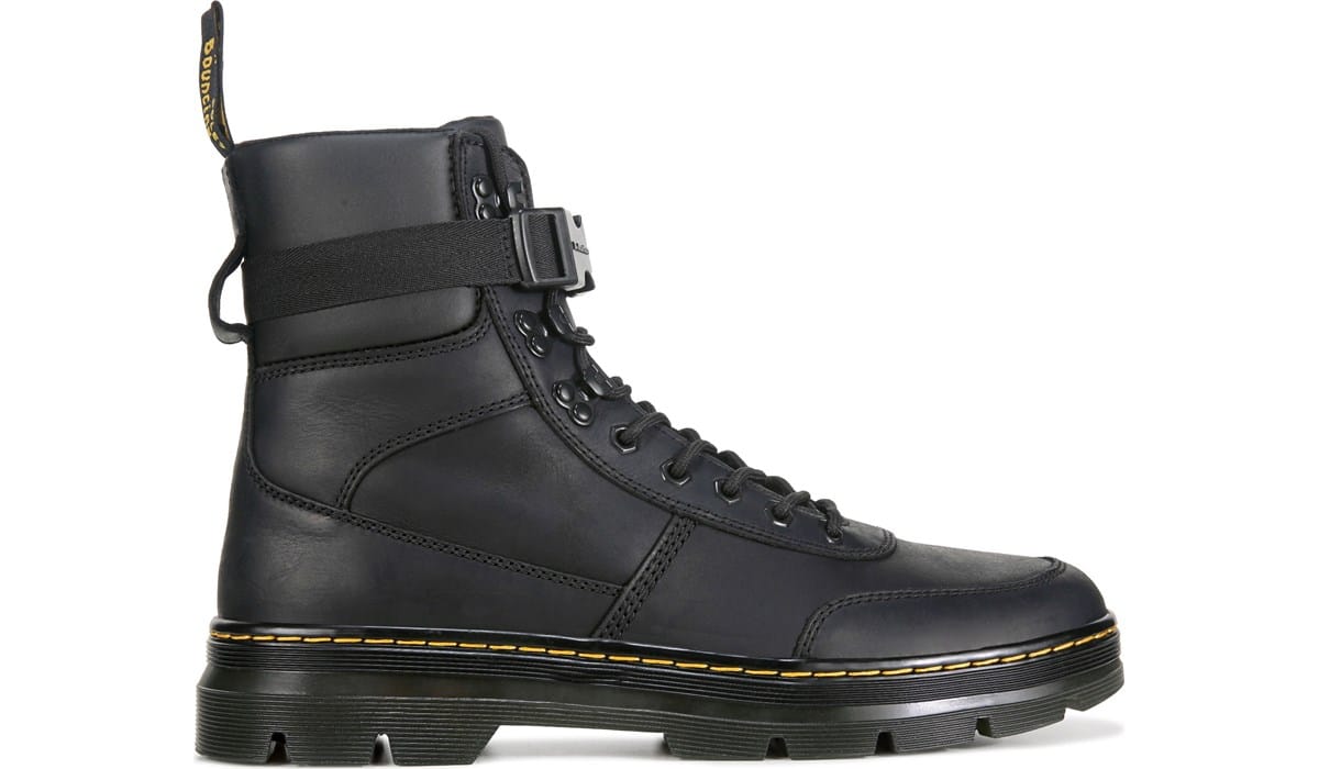 Dr. Martens Men's Combs Tech Leather Combat Boot | Famous Footwear
