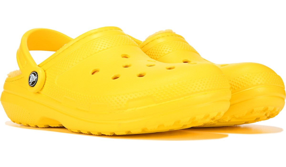 fuzzy crocs famous footwear