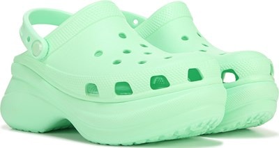 light blue fur crocs