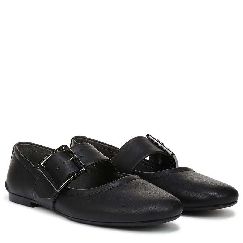 Franco Sarto Women's Astrid Mary Jane Ballet Flat Shoes (Black) - Size 10.0