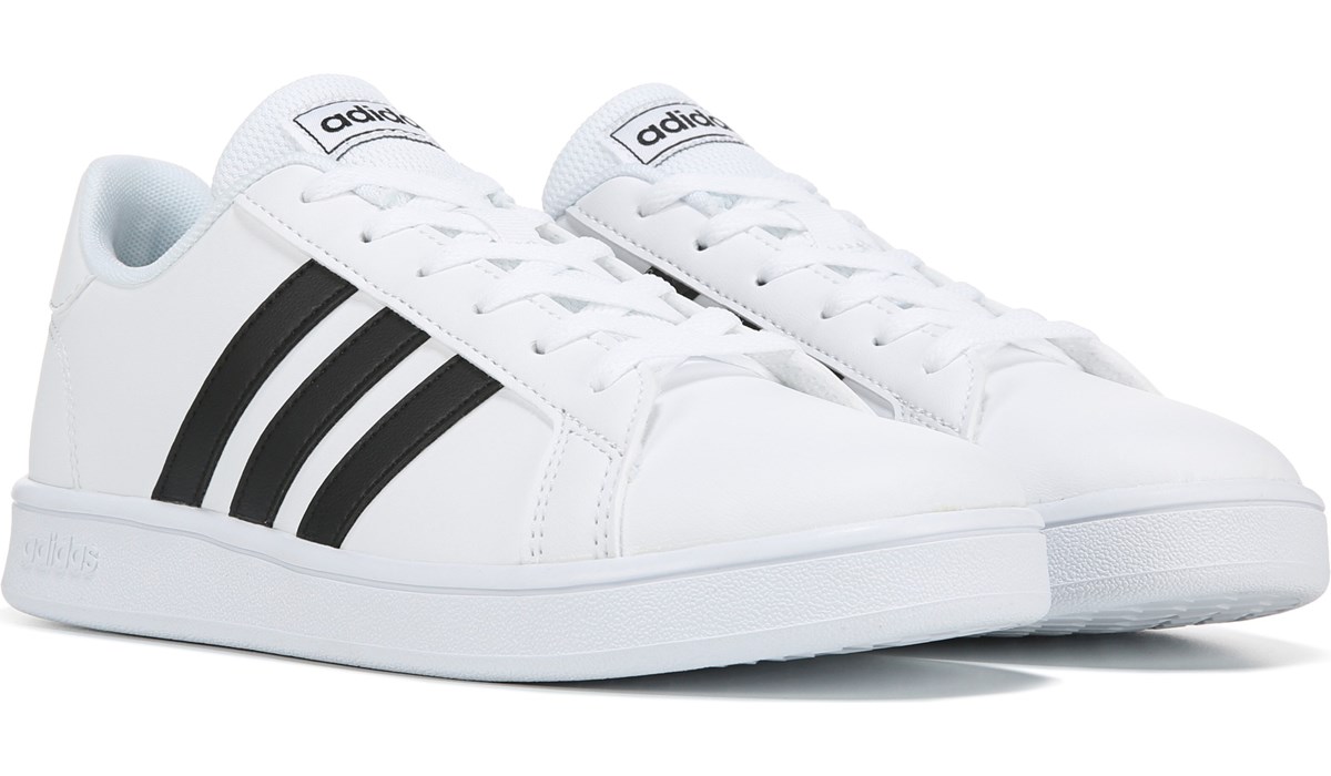all white adidas grand court