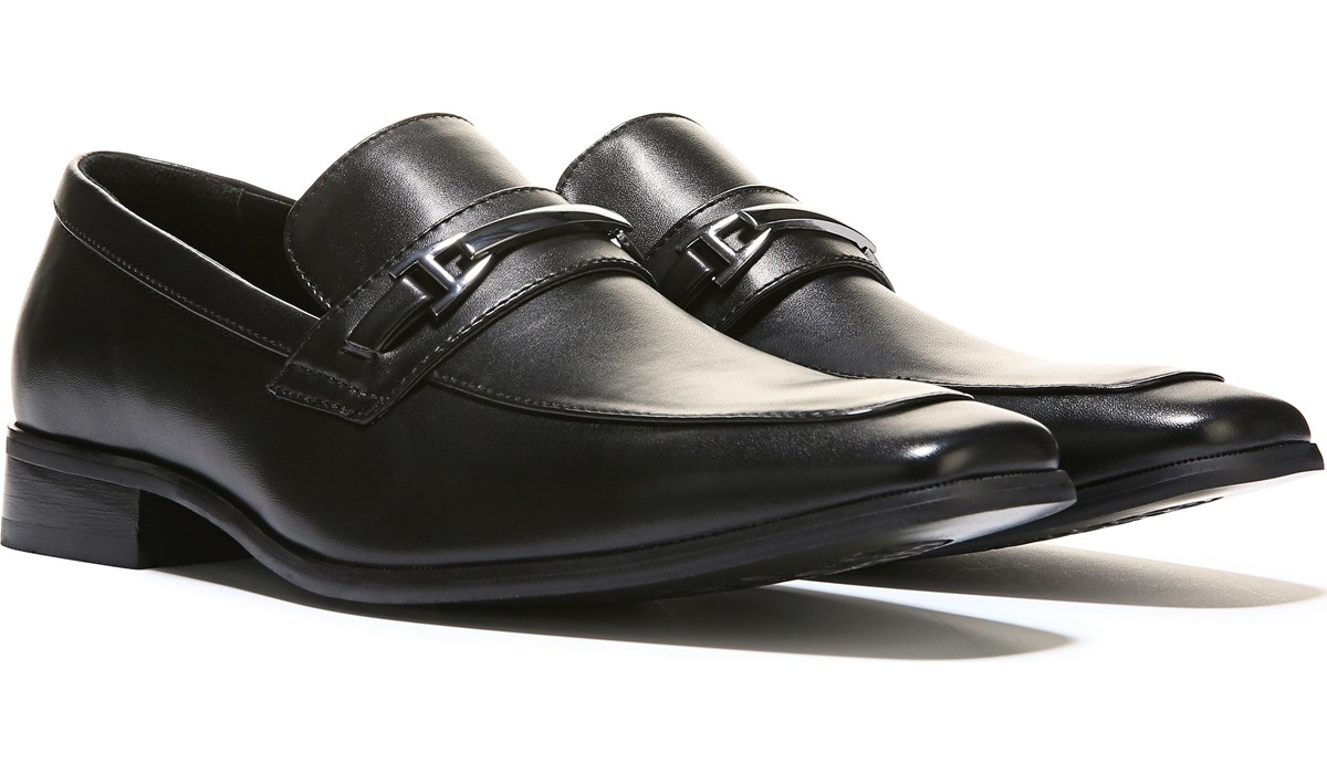 stylish black loafers