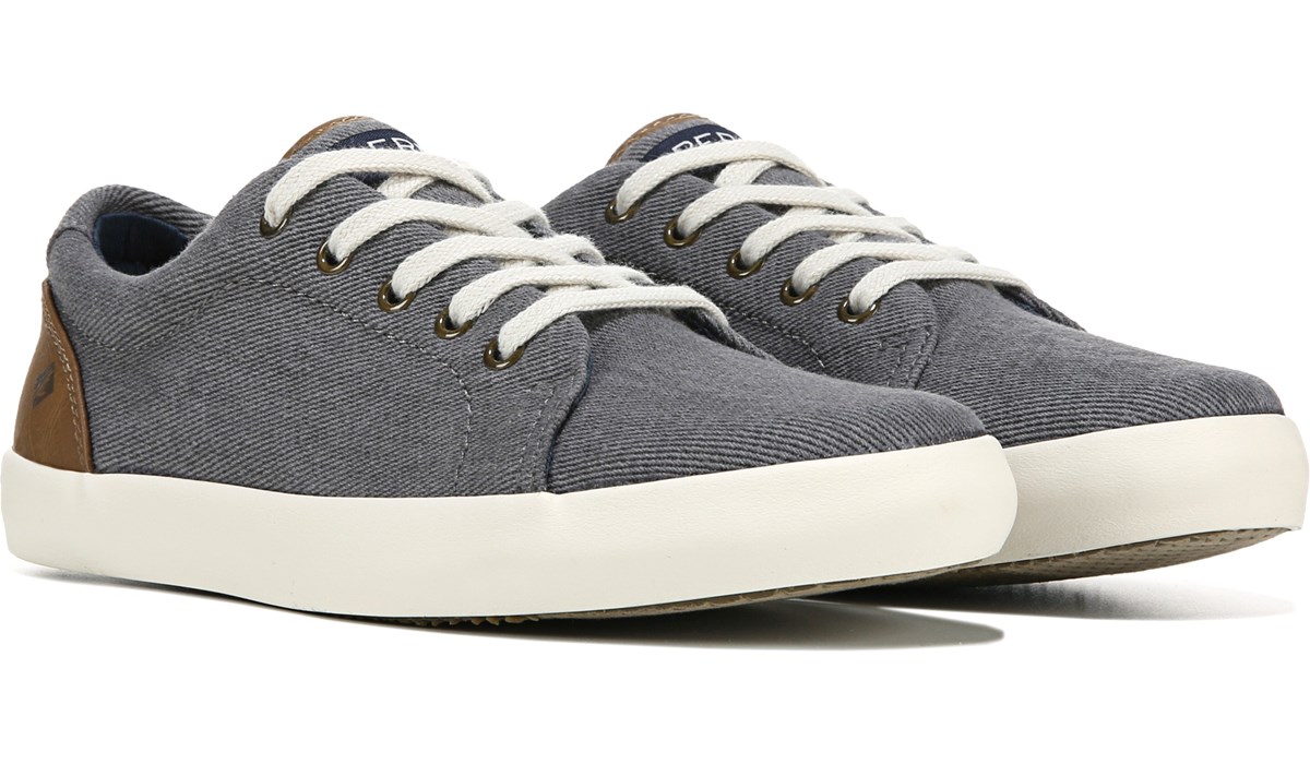 sperry black tennis shoes