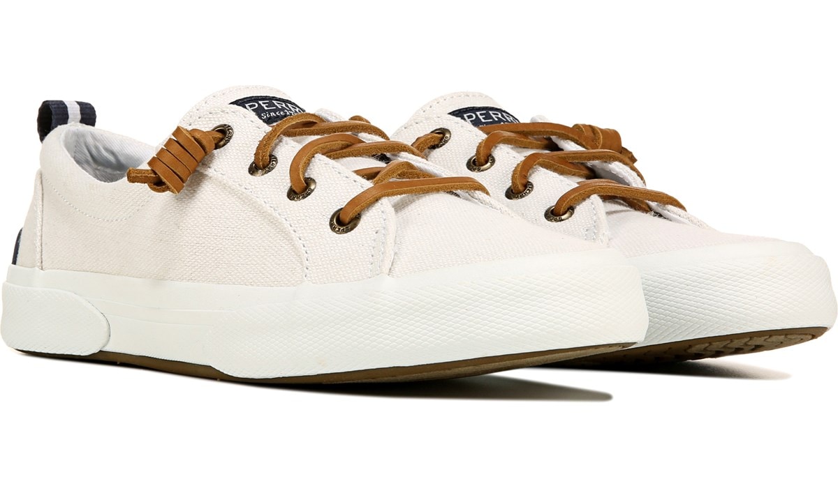 sperry white slip ons