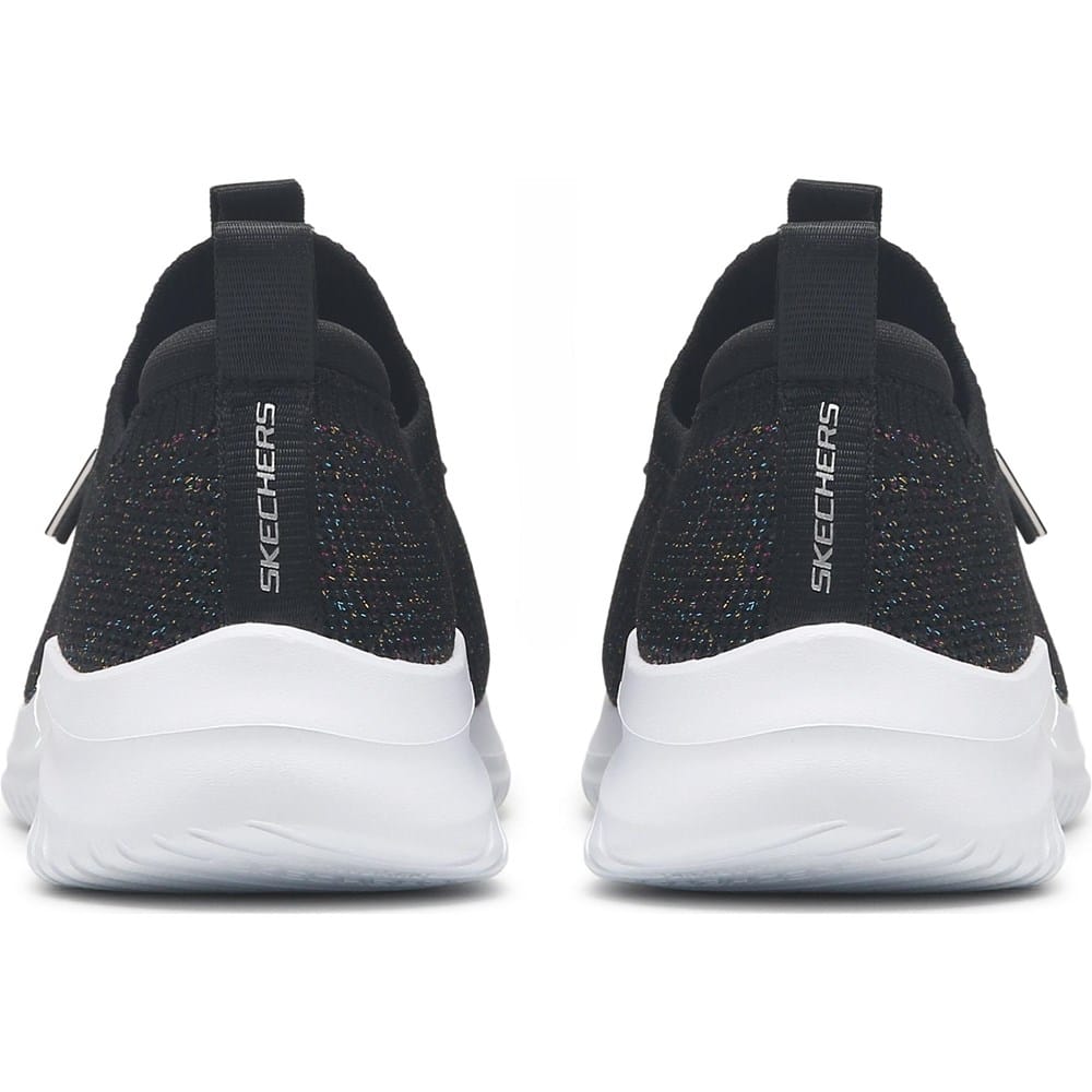 Skechers Kids' Ultra Flex Rhinestone Lace Sneaker Little/Big Kid