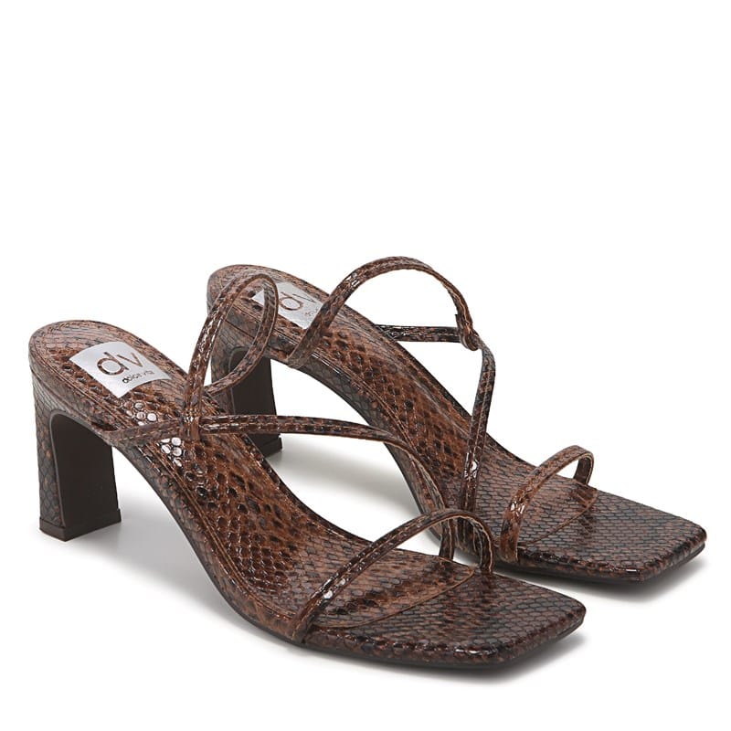 Dv Dolce Vita Women's Landon Dress Sandals (Brown Snake) - Size 8.0 M
