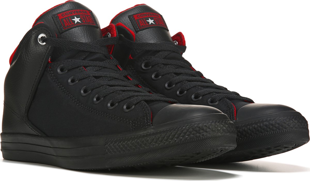 black high top converse famous footwear