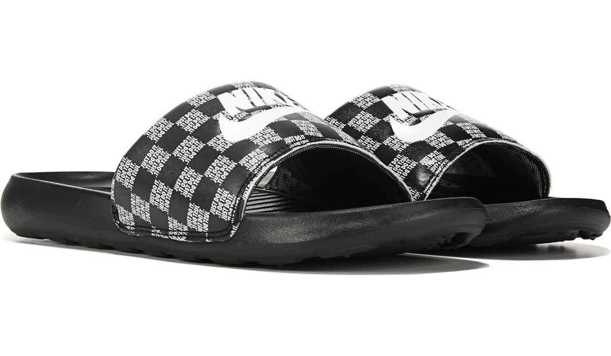 nike men's slides black