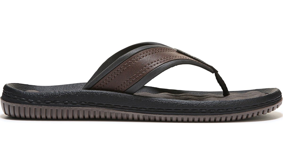 famous footwear mens flip flops