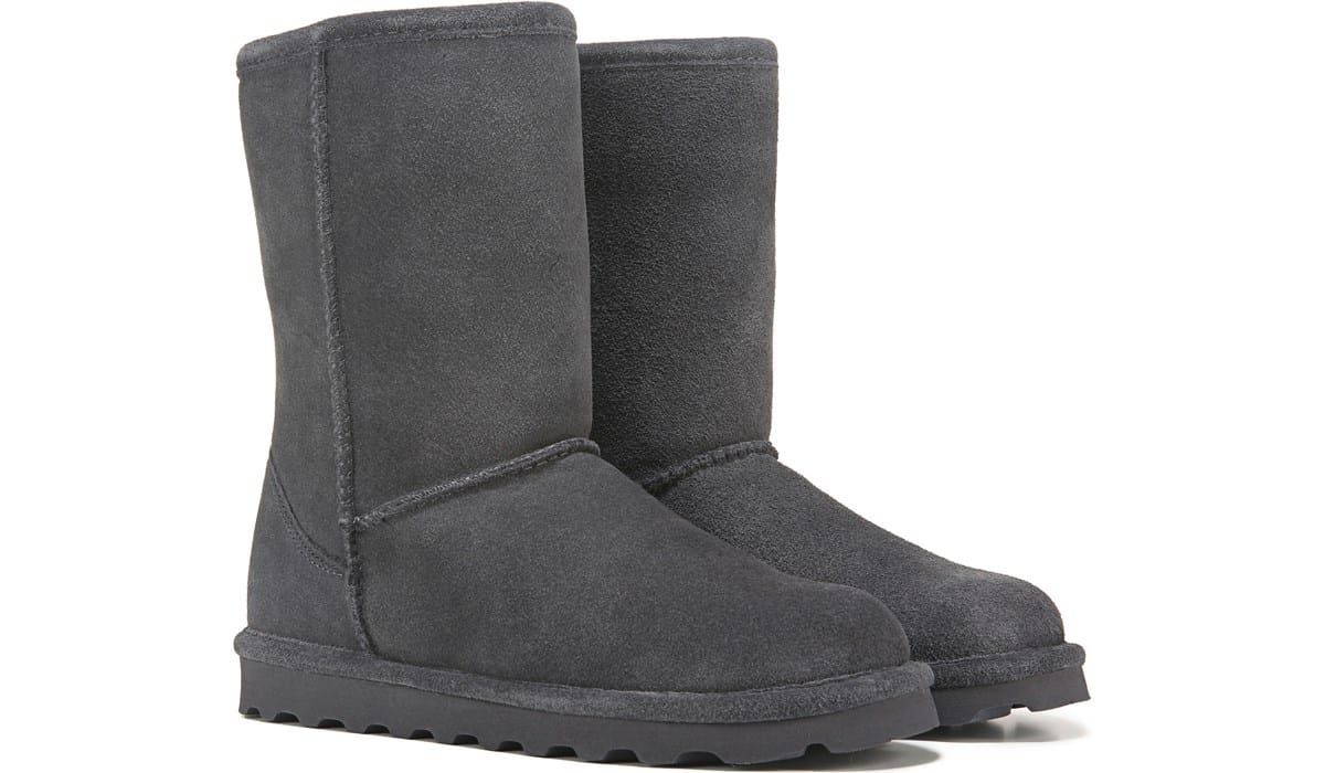 Bearpaw Women's Elle Short Boot - 11 Wide - Charcoal