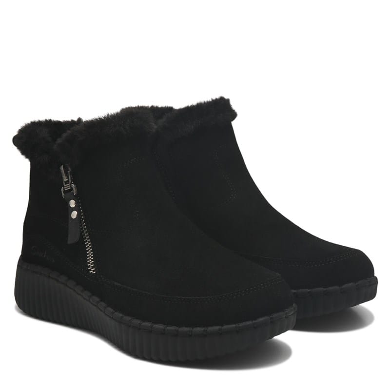 Skechers Women's Relaxed Fit: Wilshire Blvd - Fresh Zip Boots | Size 10.0 | Black | Leather