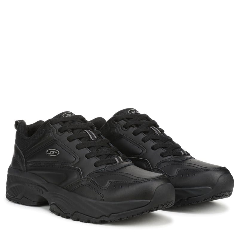 Dr. Scholl's Work Men's Sebastian Slip Resistant Work Sneakers (Black) - Size 14.0 M