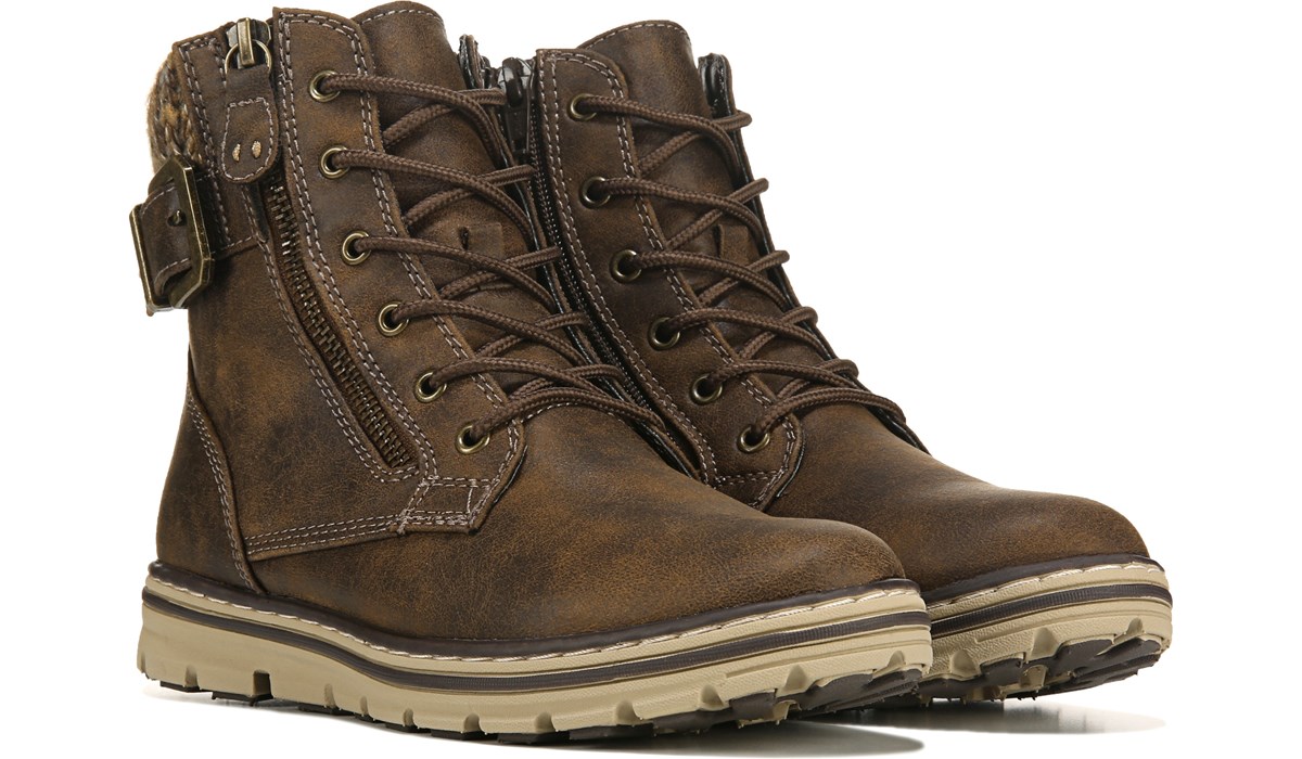 lace up brown womens boots
