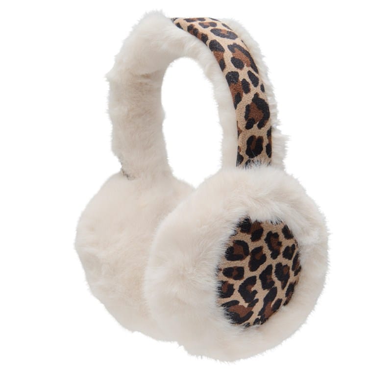Bearpaw Women's Faux Fur/Faux Suede Earmuff Shoes (Leopard Print) - Size 0.0 OT