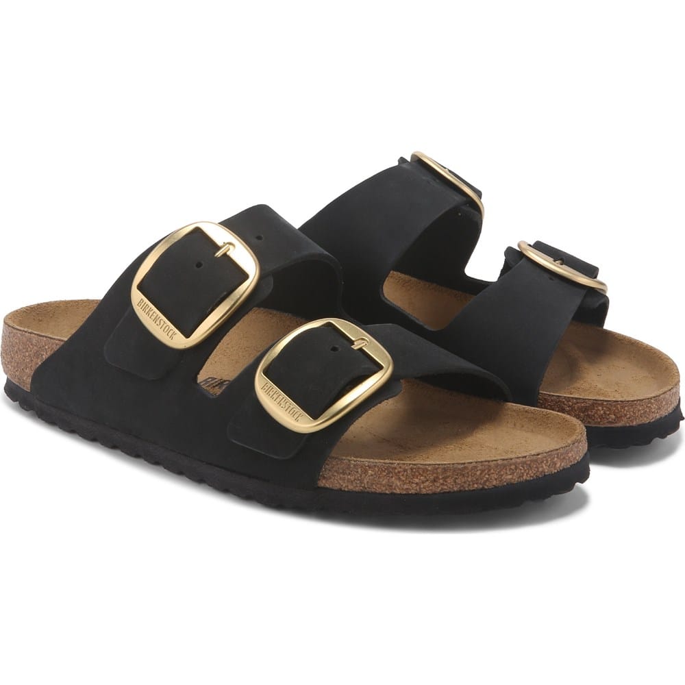 Birkenstock Women's Arizona Big Buckle Nubuck Footbed Sandal