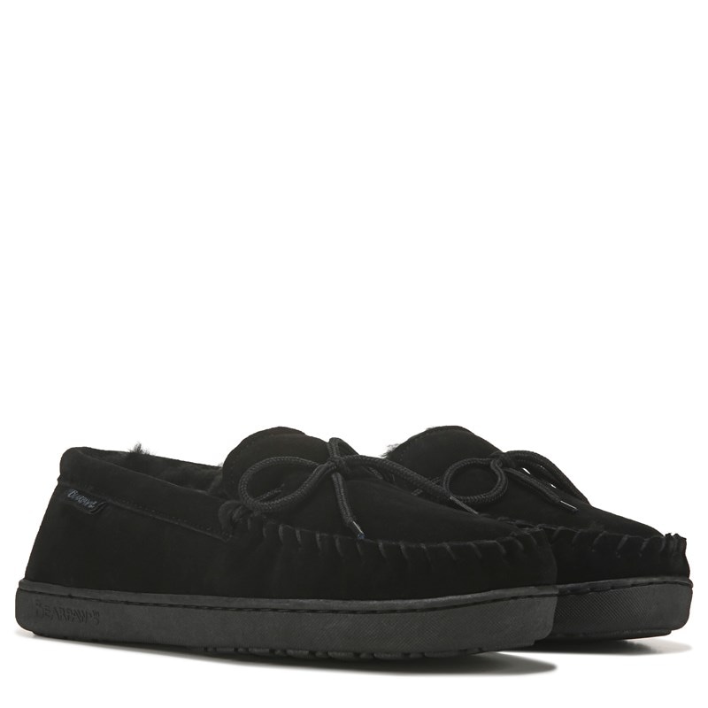 Bearpaw Men's Moc II Wide Slipper Shoes (Black) - Size 8.0 M